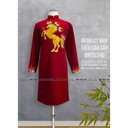 Áo Dài Cách Tân Nam Thêu Cao Cấp ANTCC740